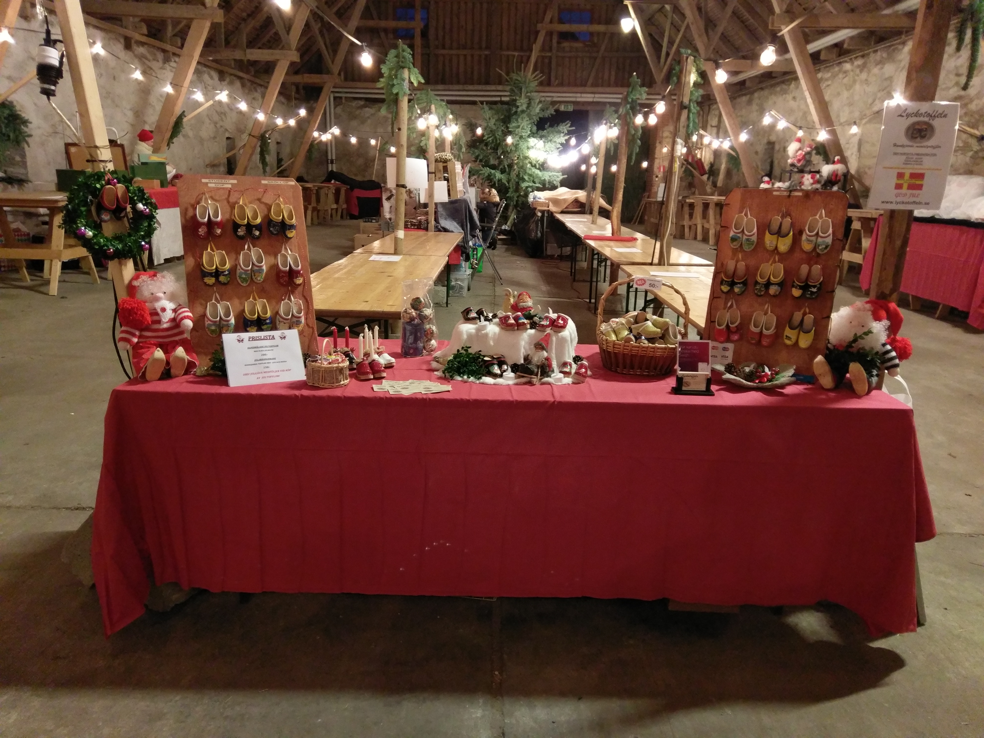 Vår display på Björnstorps Slott Julmarknad!